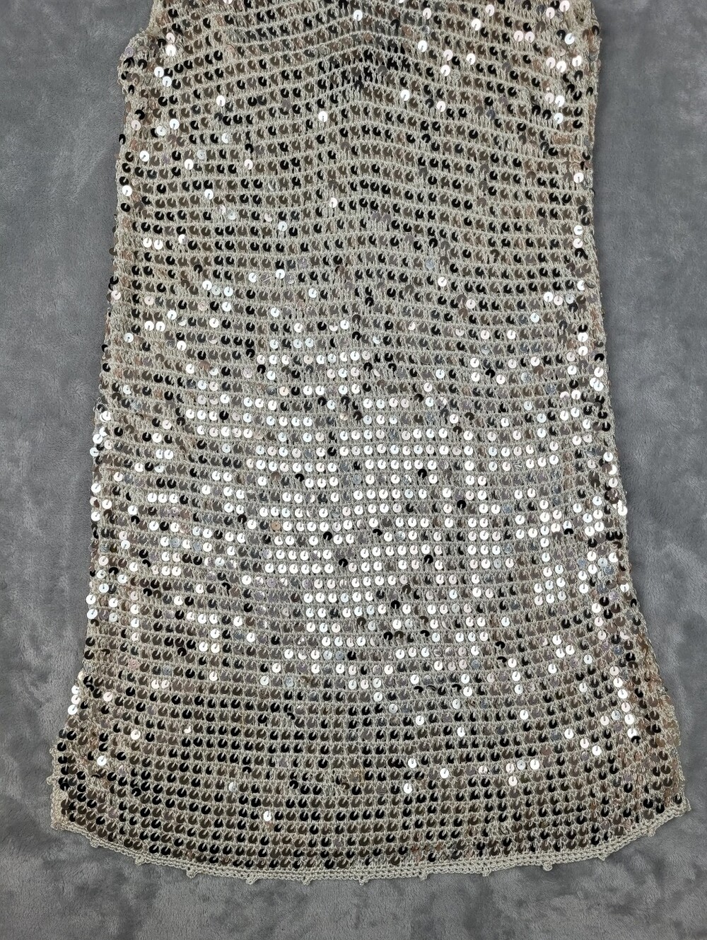 Retrofete Elliana Sequin Crochet Dress Size M / L - Picture 7 of 15